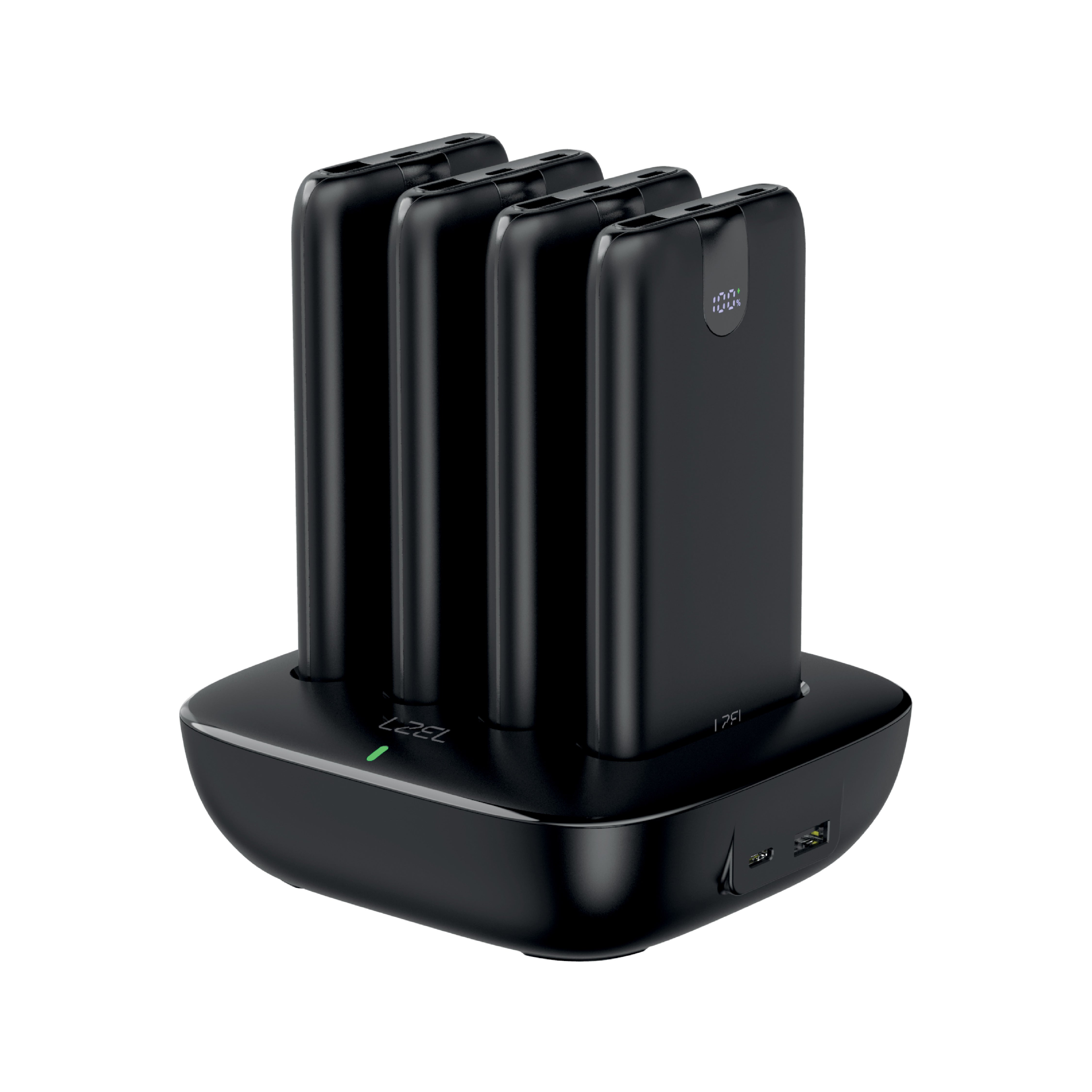 LZEL Quadra Energia Y Station 10000mAh Charging Station Built In Cable Lightning And Type-C | Black LZEL Quadra Energia Y Station 10000mAh Charging Station Built In Cable Lightning And Type-C | Black